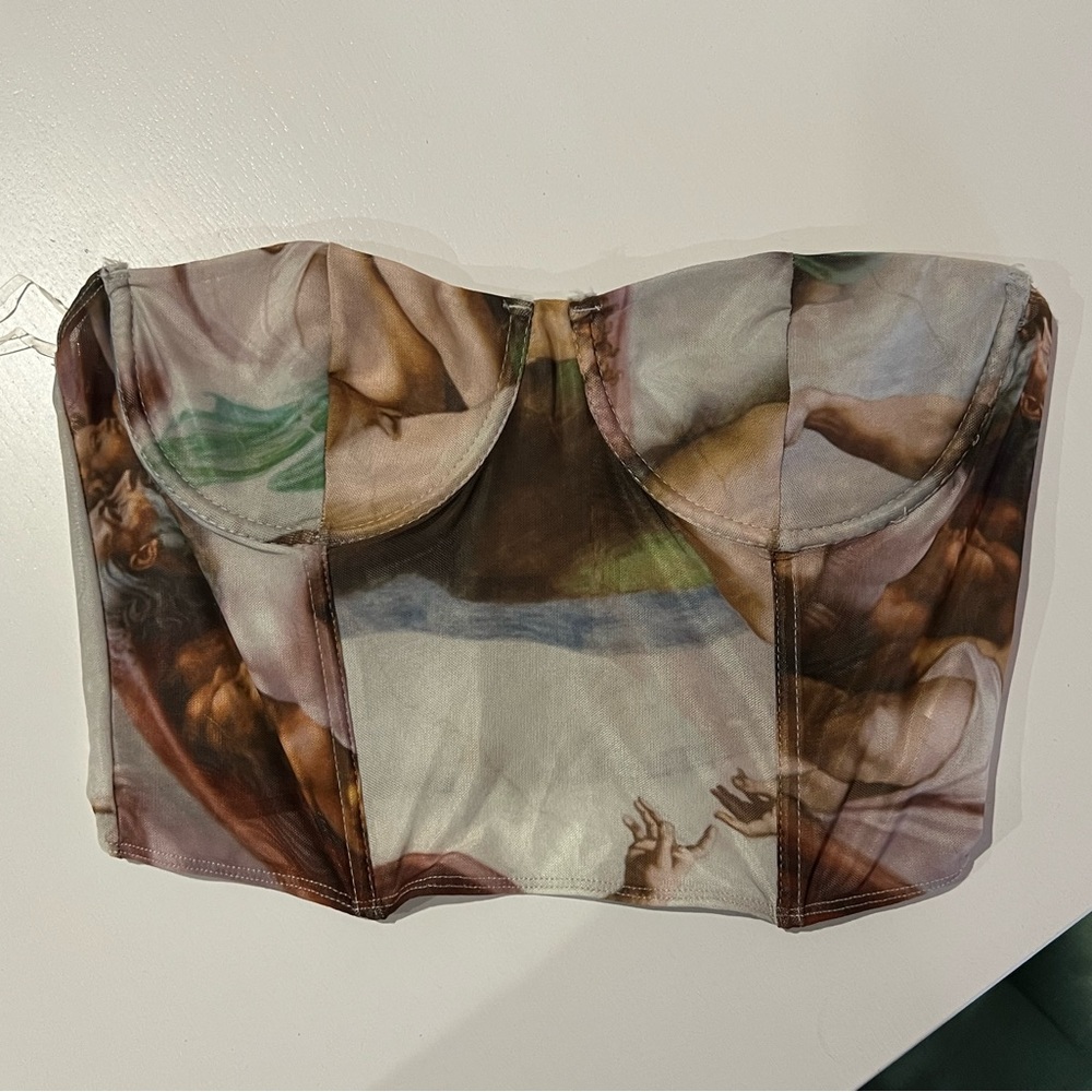 Y2K cherub corset top